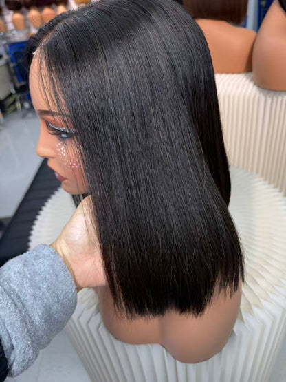 Perruques en cheveux humains naturels bouclés bruts vierges en gros 180%