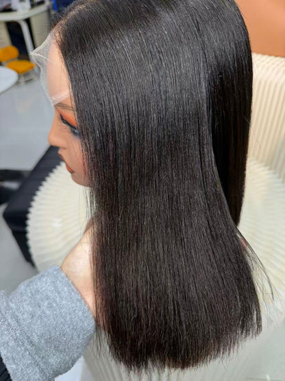 Perruques en cheveux humains naturels bouclés bruts vierges en gros 180%
