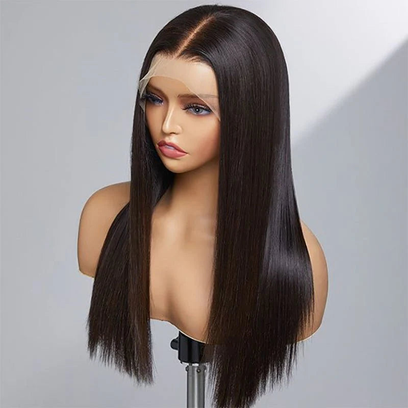 Chic Wigs 13X6 Bone Straight Real HD Lace Frontal Glueless Wig Natural Color